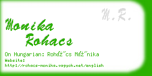 monika rohacs business card